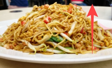 Mountain of noodles