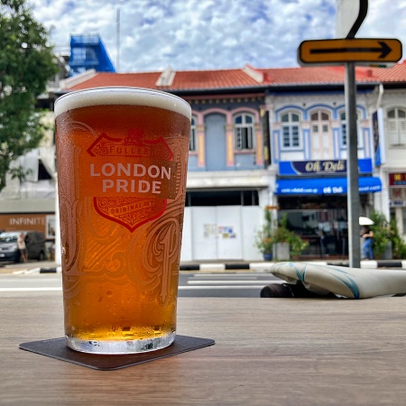 London pride on tap